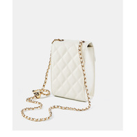 Genuine Leather Women's Bag Mini Phone Bag Women's Summer Crossbody Bag White - Thumbnail 3