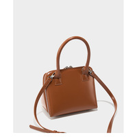 Genuine Leather Women Tote Bag Soft Handbags Vintage Shoulder Purses Brown - Thumbnail 3