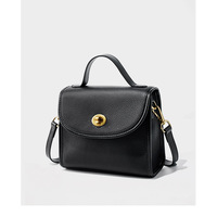 Fashion Genuine Leather Women Shoulder Bag Handbag Lady Casual Tote Bag Black - Thumbnail 2