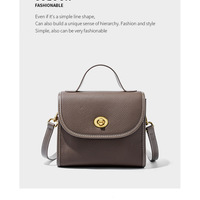 Fashion Genuine Leather Women Shoulder Bag Handbag Lady Casual Tote Bag Grey - Thumbnail 1