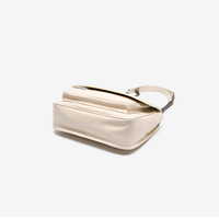 Genuine Leather Crossbody Satchel Bag Vintage Purses Handbags for Women White - Thumbnail 3