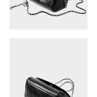 Woman Handbag Luxury Leather Underarm Shoulder Casual Tote Lady Soft Bucket Bag Black - Thumbnail 3