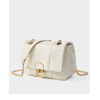 Genuine Leather Small Purses and Handbags for Women Vintage Real Leather Shoulder Bag White - Thumbnail 2