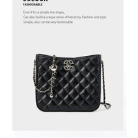 Women Tote Bag Genuine Leather Crossbody Bag Large Capacity Handbags Black - Thumbnail 1