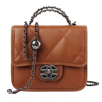 Women Genuine Leather Satchel Purse Vintage College Crossbody Messenger Bag Work Cross-body Bag Brown - Thumbnail 1