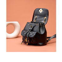 Genuine Leather Women Backpack Black - Thumbnail 4