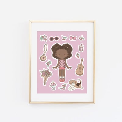 Raspberry cutie - summer print - Thumbnail 1