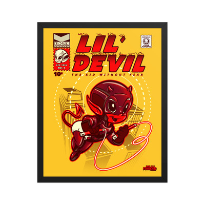 Lil devil framed poster