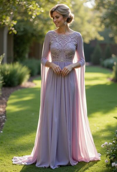 Elegant Violet A Line Lace Mother of the Bride/Groom Dress Evening Formal Prom Dress