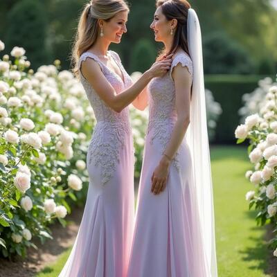 Elegant sheath violet lace appliques mother of the bride/groom dress evening formal prom dress