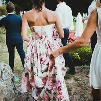 Rustic Floral  A-line Wedding Dress Bridal Gown Wedding Gown - Thumbnail 2