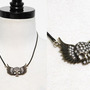 Skull and Wing Chain Necklace - Thumbnail 1