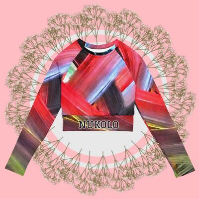 Nukolo newjack long sleeve crop top
