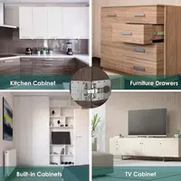 Set of 2 Hinge Repair Plates for Kitchen Cabinet Doors - Thumbnail 3