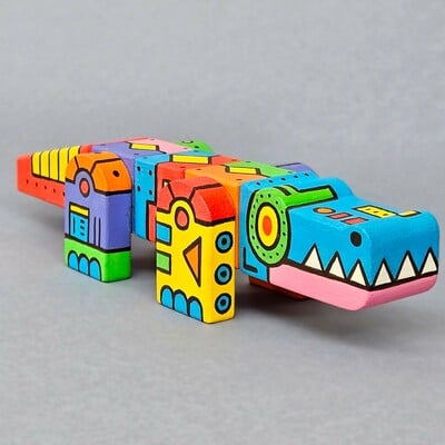 Arttoy by kamakiri (japan)  "wani kamakiri mecha" - Thumbnail 4