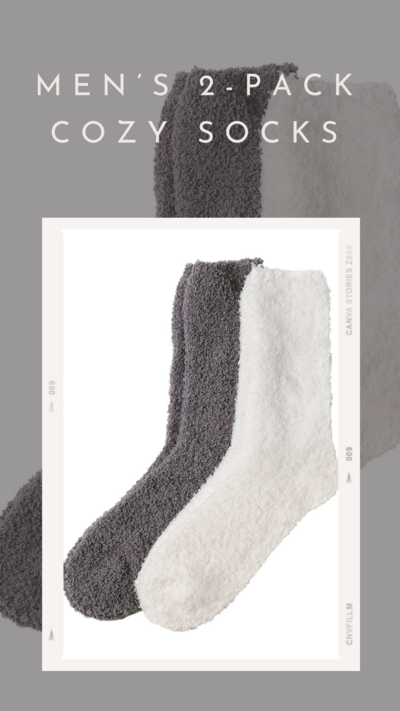Men’s 2-Pack Cozy Socks - FINAL SALE
