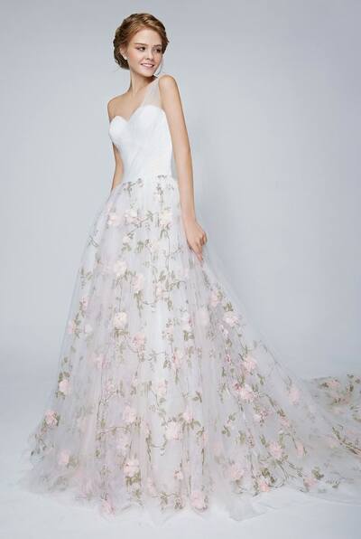 Flowers Floral Wedding Dress Bridal Gown Wedding Gown