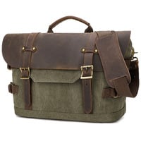 Canvas Shoulder Messenger Bag for Men – Waterproof, Retro Style, Street Trend Crossbody Satchel - Thumbnail 6