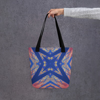 Celestial Rhythm Starburst Light Show Tote Bag - Thumbnail 5