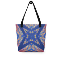 Celestial Rhythm Starburst Light Show Tote Bag - Thumbnail 7