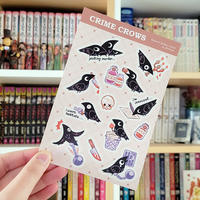 Crow Crimes Sticker Sheet - Thumbnail 1