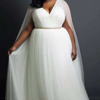Plus size ball gown wedding dress bridal gown wedding gown