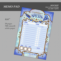 D&D Prepared Spells Memo pad - Thumbnail 2