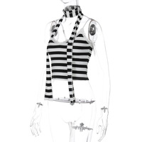 Striped vest fashion sexy lace camisole top - Thumbnail 3