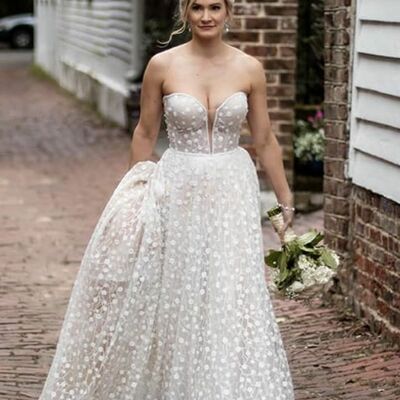 Simple sheath lace beach boho wedding dress bridal gown wedding gown
