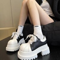 Big Toe Thick-soled Platform Shoes - Thumbnail 2