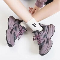 Casual Purple Clunky Sport Shoes - Thumbnail 2