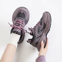 Casual Purple Clunky Sport Shoes - Thumbnail 3
