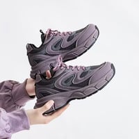 Casual Purple Clunky Sport Shoes - Thumbnail 4