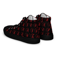 Alphabets Mens Black high top canvas shoes ( Only Available in select countries ) - Thumbnail 5