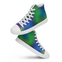 Iridescent Mens high top canvas shoes ( Only Available in select countries ) - Thumbnail 1