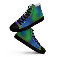 Iridescent Mens high top canvas shoes ( Only Available in select countries ) - Thumbnail 2