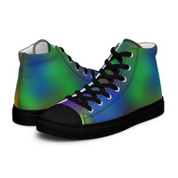 Iridescent Mens high top canvas shoes ( Only Available in select countries ) - Thumbnail 4