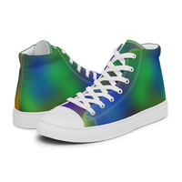 Iridescent Mens high top canvas shoes ( Only Available in select countries ) - Thumbnail 5