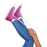 Shell pink Womens high top canvas shoes ( Only Available in select countries ) - Thumbnail 5