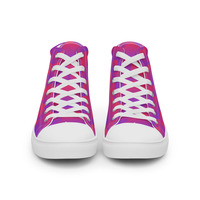 Shell pink Womens high top canvas shoes ( Only Available in select countries ) - Thumbnail 2