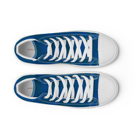 Shell blue Mens teal high top canvas shoes ( Only Available in select countries ) - Thumbnail 5