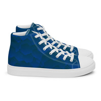 Shell blue Mens teal high top canvas shoes ( Only Available in select countries ) - Thumbnail 6