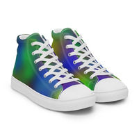 Iridescent  Womens high top canvas shoes ( Only Available in select countries ) - Thumbnail 3
