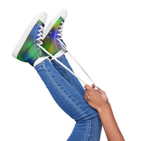 Iridescent  Womens high top canvas shoes ( Only Available in select countries ) - Thumbnail 5