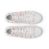 Alphabets Womens white high top canvas shoes ( Only Available in select countries ) - Thumbnail 5