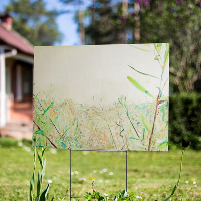 Yard sign - landscape that is coming