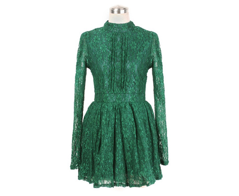 Elegant Long Sleeve Lace Dress