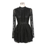 Elegant Long Sleeve Lace Dress - Thumbnail 2