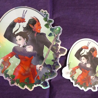 Vox machina penny and greg stickers (sold separatly) 