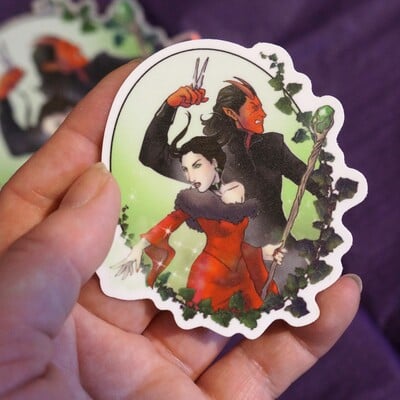 Vox machina penny and greg stickers (sold separatly) 
